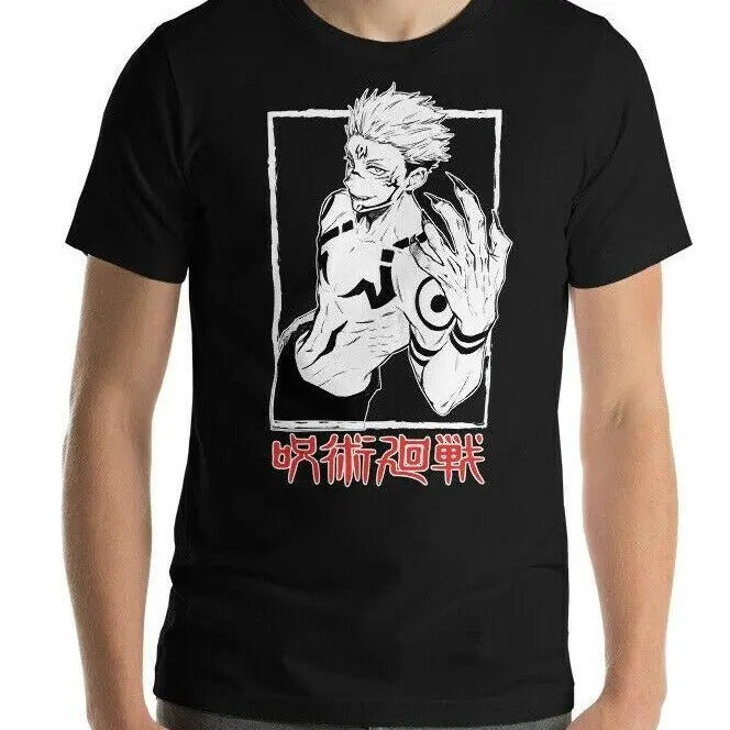 Jujutsu Kaisen Sukuna T-Shirt S-4XL,Yuji Itadori,Sukuna Anime,graphic T-Shirt S-4XL Hoodie, Sweatshirt | GrindPrints.com