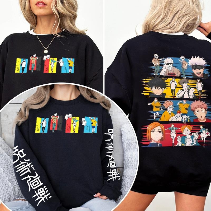 Jujutsu Kaisen Sweatshirt, Anime Sweatshirt, Anime Streetwear, Anime Lover Gift, Anime Sweatshirt Guy, Anime Apparel,...