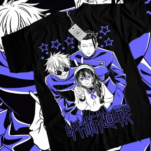 Jujutsu Kaisen T-shirt Geto Suguru Gojo Girl Anime Gift Black T-shirt All Size Hoodie, Sweatshirt | GrindPrints.com
