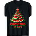 July Christmas Watermelon Tree Summer Men's Casual Comfort T-shirt Made in USA Hoodie, Sweatshirt | GrindPrints.com