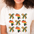 Juneteenth Coquette Bow Shirt, African American Freedom Day Bow Tee, Juneteenth Ribbon Coquette Bow Gift, BLM Shirt...