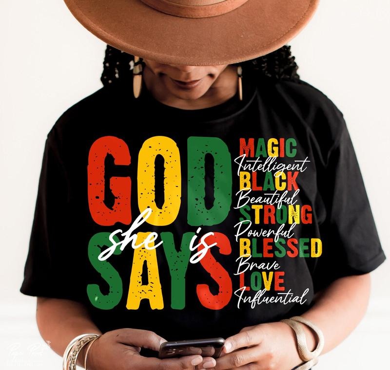 Juneteenth God Says I am T-shirt, Free-ish Shirt, 1865 Freedom Day Tees, Independence Day T-shirt, Black History Shirt,...