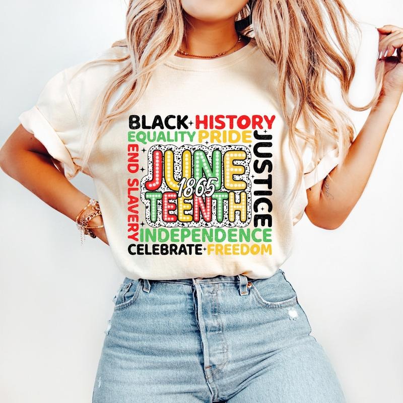 Juneteenth T-Shirt, Juneteenth Shirt, 1865 Freedom T-Shirt, Equality Awareness T-Shirt Hoodie, Sweatshirt | GrindPrints.com