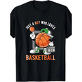 Just A Boy Who Loves Basketball Men T-Shirt -  Cotton T-shirt Made in USA Hoodie, Sweatshirt | GrindPrints.com