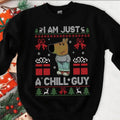 Just A Chill Guy Funny Christmas Sweatshirt, My New Character Chill Guy Sweatshirt, Viral Trending Meme Shirt, Chill Guy...