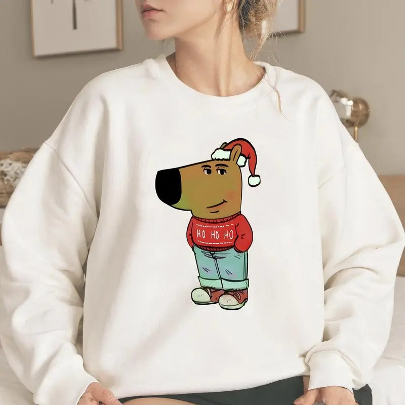 Just A Chill Guy Funny Meme Sweatshirt, My New Character Chill Guy Dog That Lowkey Doesn't Give Meme Shirt, Unisex...