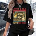 Just A Dad Who Always Came Back With Milk Shirt, Trendy Father Day Shirt, Dad Humor Shirt Hoodie, Sweatshirt