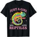 Just Girl Who Loves Reptiles Funny Lizard Lover Made Usa T-Shirts, Hoodie, Sweatshirt