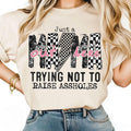Just A Mom Out here Shirt, Funny Mom tee, Sassy Mama T-Shirt, Motherhood Sarcasm Mom, Mother's Day gift Hoodie, Sweatshirt