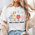 Just A Silly Goose Cute Shirt, Trending Goose Family Tee, Flowal Silly Goose Bump Shirt Hoodie, Sweatshirt | GrindPrints.com