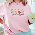 Just A Silly Goose T-shirt, Funny Graphic Shirt, Cute Goose Shirt, Trendy Casual Pullover, Cozy Shirt, Gifts for Animal...