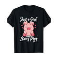 Just A Who Loves Pigs T-Shirt-100% Cotton -  made in usa Hoodie, Sweatshirt | GrindPrints.com