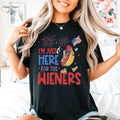 Just Here Wieners Shirt America 4th July Shirt Funny Independence Day Retro America Patriotic Weenies T-Shirts, Hoodie, Sweatshirt