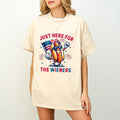 Just Here For The Wieners T-Shirt, 4th of July Funny Hot Dog T-Shirt, Independence Day Design, Retro 4th of July America...