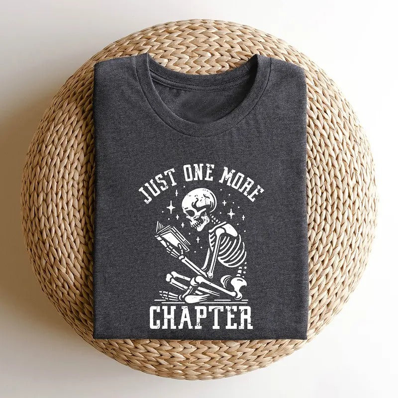 Just One More Chapter Shirt, Bookworm T-Shirt, Book Lover Shirts, Bookworm Gifts, Reading Teacher Shirt, Reading shirt,...