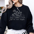 Just One More Chapter Sweatshirt Shirt Hoodie, Reading Sweatshirt, Bookish Book Lover Gift, Books Sweater, Librarian...