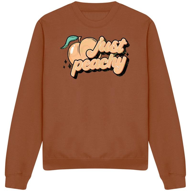 Just Peachy Just Hoods Sweatshirt T-Shirts, Hoodie | GrindPrints.com
