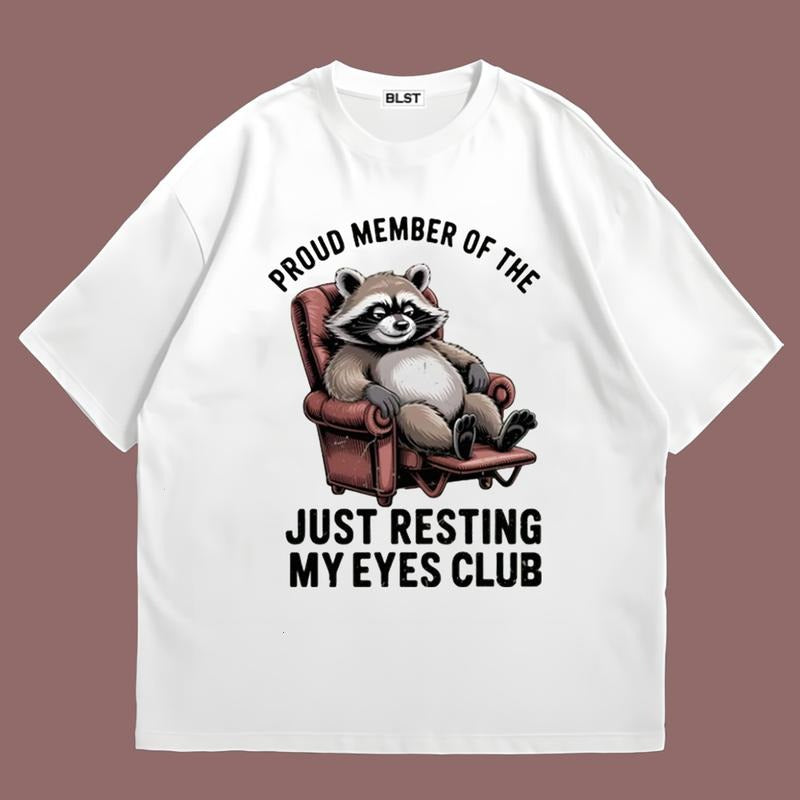Just Resting My Eyes T-Shirt Gift For Football Fan Comfortable Fit for All-Day Wear Hoodie, Sweatshirt | GrindPrints.com