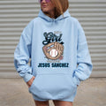 Just a Girl Who Loves Jesus Sanchez Hoodie Casual Style Fleece Fabric Pullover Sweatshirt Trend Tops for Women for Men,...