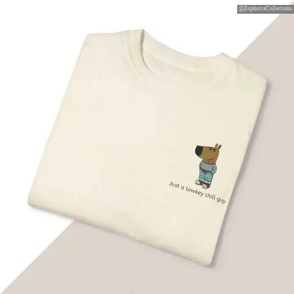 Just a lowkey chill guy meme dog crypto shirt, Tiktok viral shirt for gifts, lowkey chill guy shirt