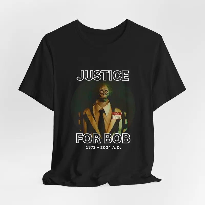 Justice For B0b Inspired Shirt From Beetl3ju1ce Movie, Employee Of The Month B0b Tee, Spooky Season Shirt, Horror Movie,...