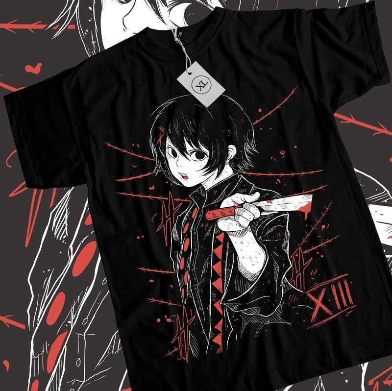 Juzo Suzuya T-Shirt S-4XL Tokyo Ghoul Girl Kawaii WaifuAnime Manga Shirt Tee Tshirt S-4XL Hoodie, Sweatshirt