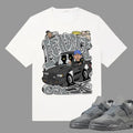 K Dot Graphic GNX Match 4s Retro Wet Cement Sneakers, Graphic Tee, Y2k Style, Streetwear Unisex Cotton T-shirt Hoodie,...