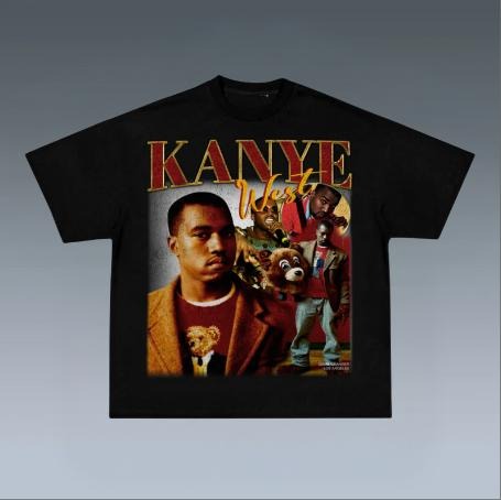 KANYE TEE, Prints Vintage T-Shirt, Rapper Shirt, Hip Hop Shirt, Rap Music Shirt, R&B Shirt, Pop Shirt, Graphic Tee Shirt,...