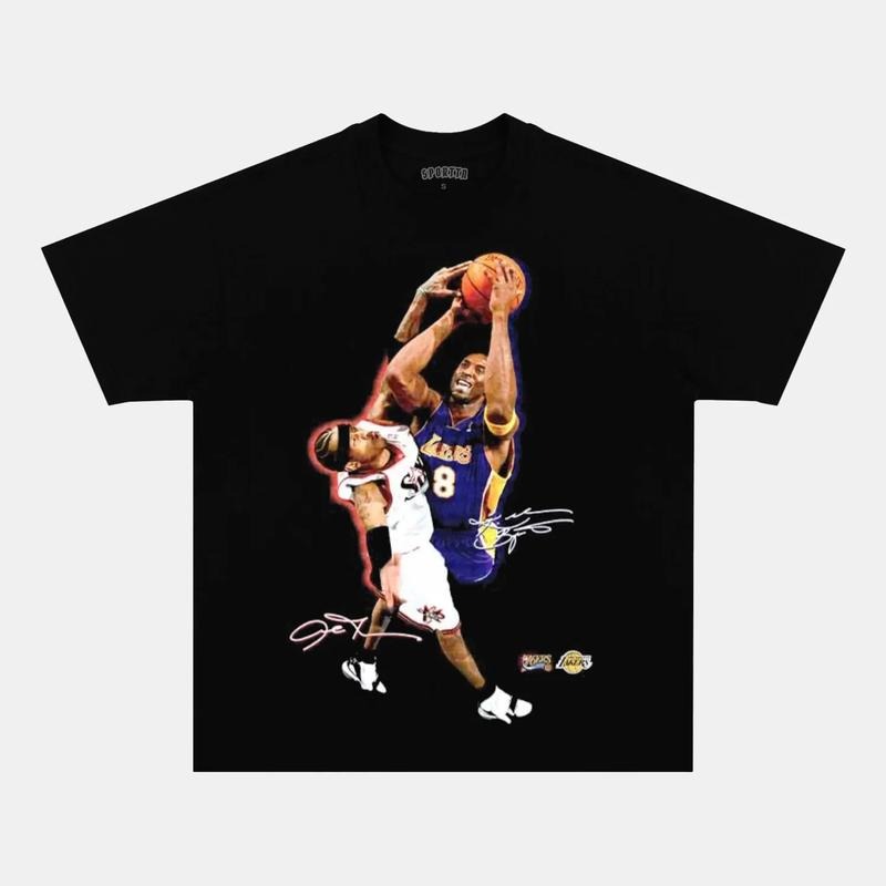 KOBE VS IV3R.S0N Tee | Vintage Tee Graphic T-Shirt Sweatshirt Hoodie | Sport Tee - Gift For Fan | GrindPrints.com