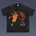KOBE VS LEBRON 1.1 VINTAGE TEE | MEN'S GRAPHIC T-SHIRT SWEATSHIRT HOODIE | GIFT FOR FAN | GrindPrints.com