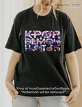 KPop Demon Hunters Comfort Colors Unisex Tshirt For Fan, KPop Demon Hunters Shirt, Celebrity Crush Movie Merch, Huntrix,...