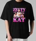 Kacarl Anthholyny Towns Zesty Kat Funny Meme T-Shirt Soft Cotton Fabric Cool and Casual Urban Look Cool and Casual Urban...