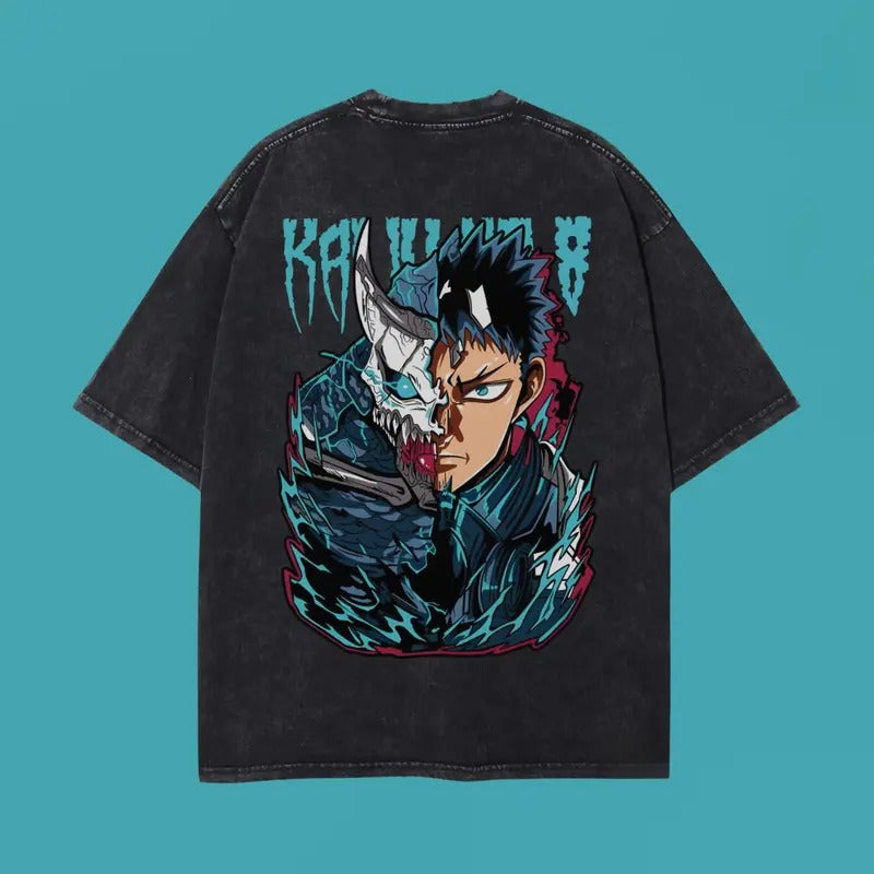 Kafka Hibino Washed Kaiju No. 8 Anime Washed Heavy Cotton T-Shirts, Hoodie, Sweatshirt