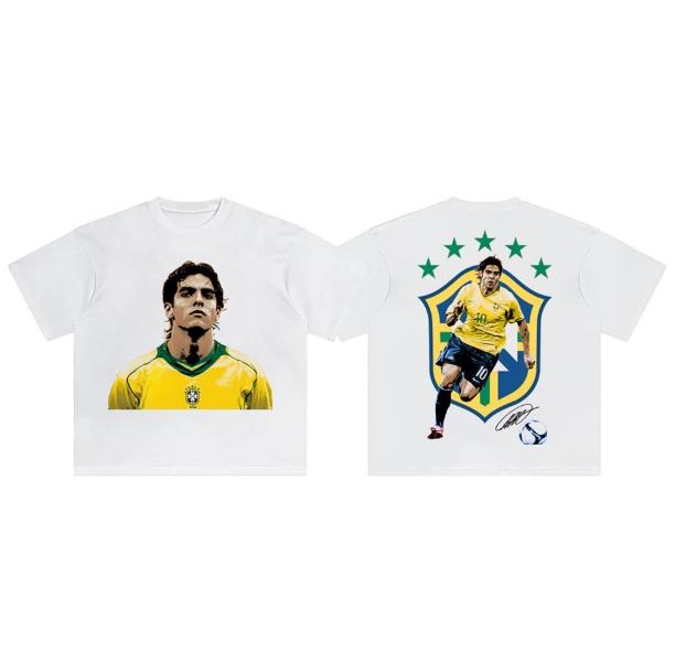 Kaka Brazil T-Shirt, Kaka 2-Sided Vintage Graphic Tees, Unisex Soccer Shirt, Sport Merch, Gift For Fan, Cotton comfort...