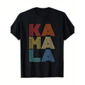 Kamala Geometric Pattern 100% Cotton Short Sleeve Casual Round Neck Comfortable & Black All Seasons Made USA T-Shirts, Hoodie, Sweatshirt