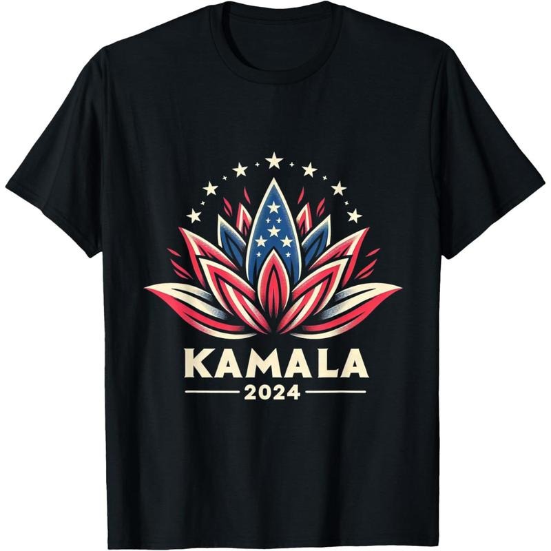 Kamala Harris 2024 Presidential Campaign American Lotus T-Shirt made in usa Hoodie, Sweatshirt | GrindPrints.com