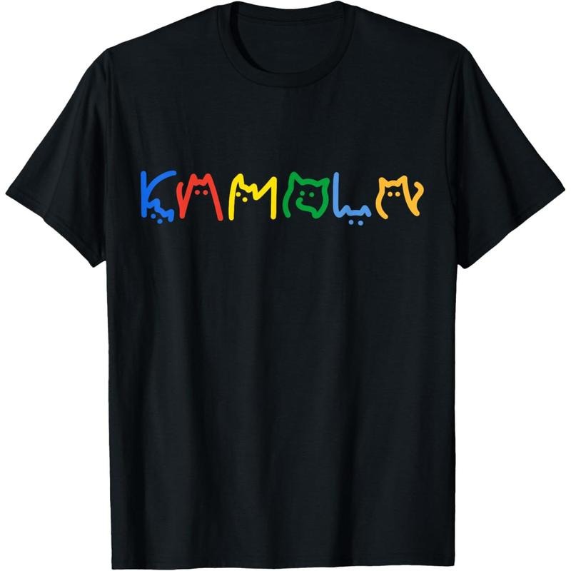 Kamala Harris Cat Lettering Funny T-Shirt made in usa Hoodie, Sweatshirt | GrindPrints.com