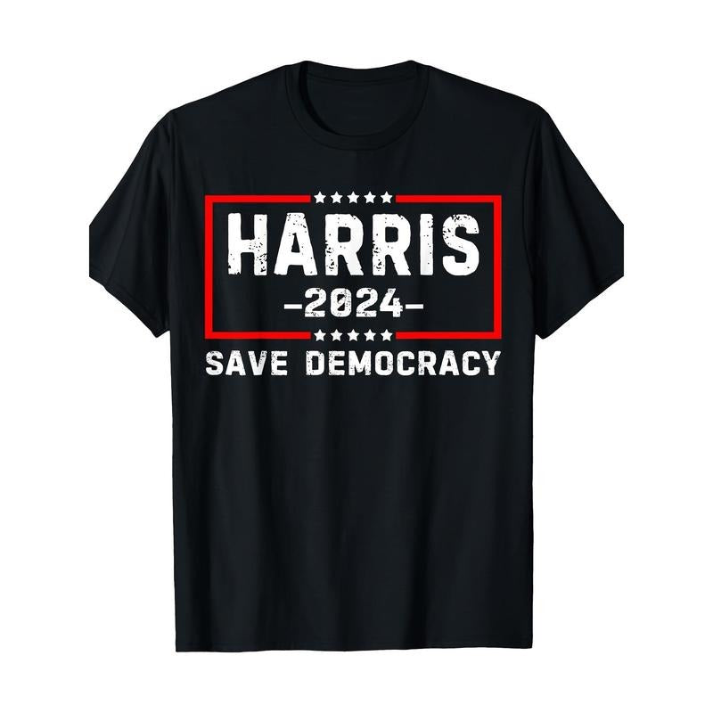 Kamala Harris-Harris 2024 American Flag Democratic Presidential T-Shirt A Perfect Gift for Dad, Mom, Grandpa, And Grandma...