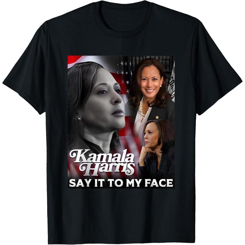 Kamala Harris Say It To My Face T-Shirt made in usa Hoodie, Sweatshirt | GrindPrints.com