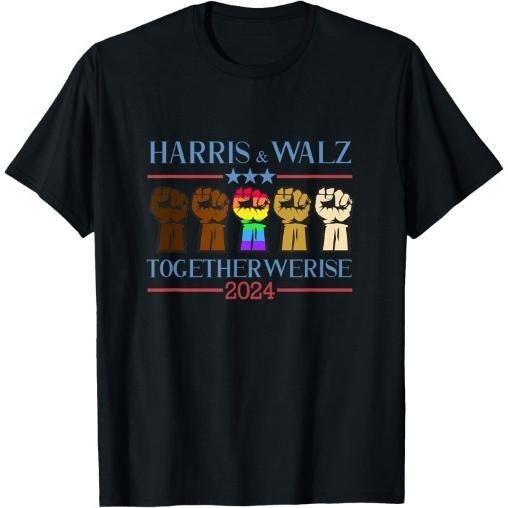 Kamala Harris Tim Walz 2024 Election LGBT Harris Walz Waltz T-Shirt made in usa Hoodie, Sweatshirt | GrindPrints.com