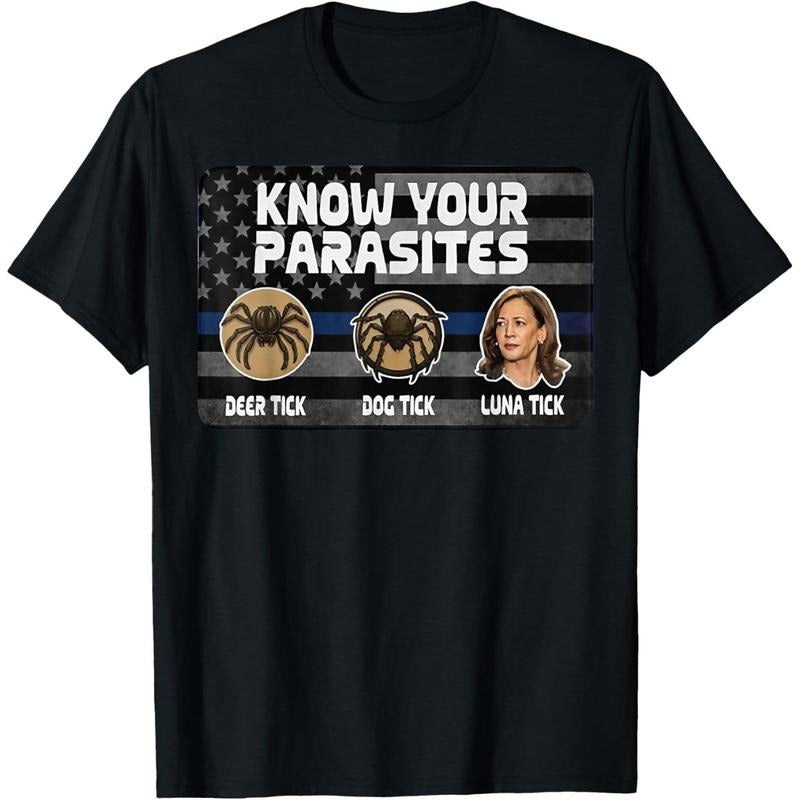 Kamala Know Your Parasites Deer Tick Dog Tick Luna Tick Made Usa T-Shirts, Hoodie, Sweatshirt