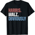 Kamala Walz Obviously 2024 Harris Waltz 2024 Election T-Shirt made in usa Hoodie, Sweatshirt | GrindPrints.com
