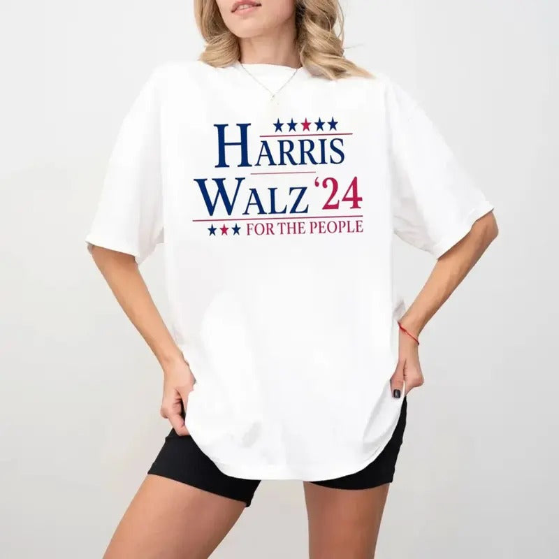 Kamalla Harris VP Walz Shirt, Kamalla Harris President 2024 Shirt, Democrat Rally T Shirt, Equal Rights, Vote Election...