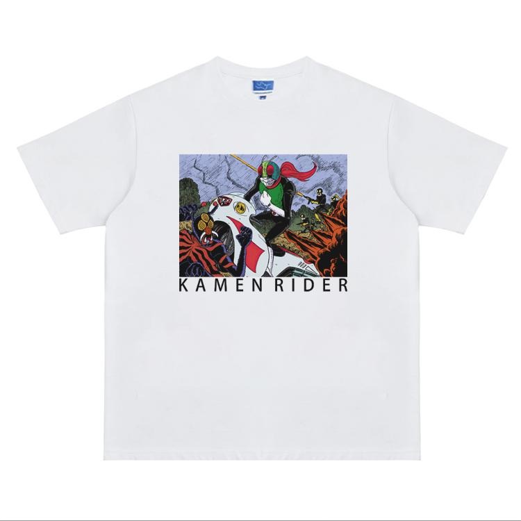 Kamen Rider "Showa Ukiyo-e" Heavyweight Vintage Tee 100% Cotton OVERSIZED Anime T-shirt Menswear Top Crew Necks Tshirt...