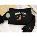 Kangaroo Mom Embroidered Custom Date Personalized Wife Australia Kangaroo New Mom T-Shirts, Hoodie, Sweatshirt