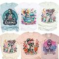Karma Cafe Skull Tee  Better Late Tees Live Laugh Toaster Bath Tshirt Just Peachy Floral Skull Tshirt Never Better Skull...