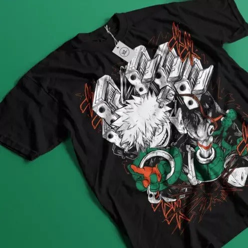 Katsuki Bakugo T-Shirt Manga My Hero Academia Anime Gift Tshirt Tee All Size Hoodie, Sweatshirt | GrindPrints.com