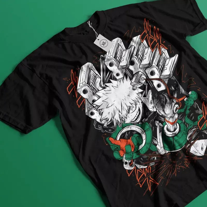 Katsuki Bakugo T-Shirt Manga My Hero Academia Anime Gift Tshirt Tee All Sizestyle{n002}2 Hoodie, Sweatshirt | GrindPrints.com
