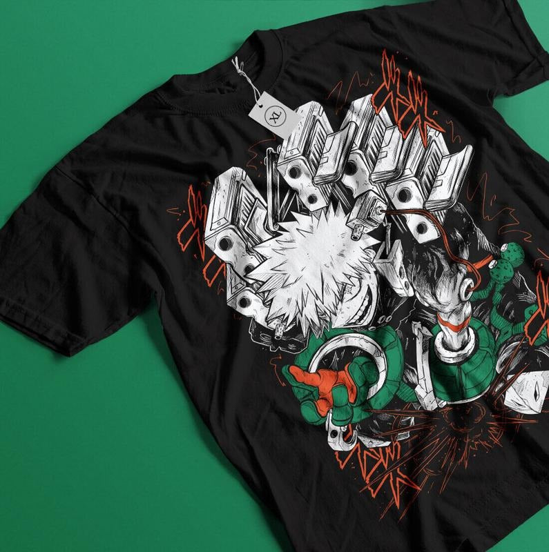 Katsuki Bakugo T-Shirt S-4XL Manga My Hero Academia Anime Gift Tshirt Tee Tshirt S-4XL Hoodie, Sweatshirt | GrindPrints.com