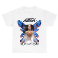 Kattyyy White Graphic T-shirt, Graphic Tee Craze Hoodie, Sweatshirt | GrindPrints.com